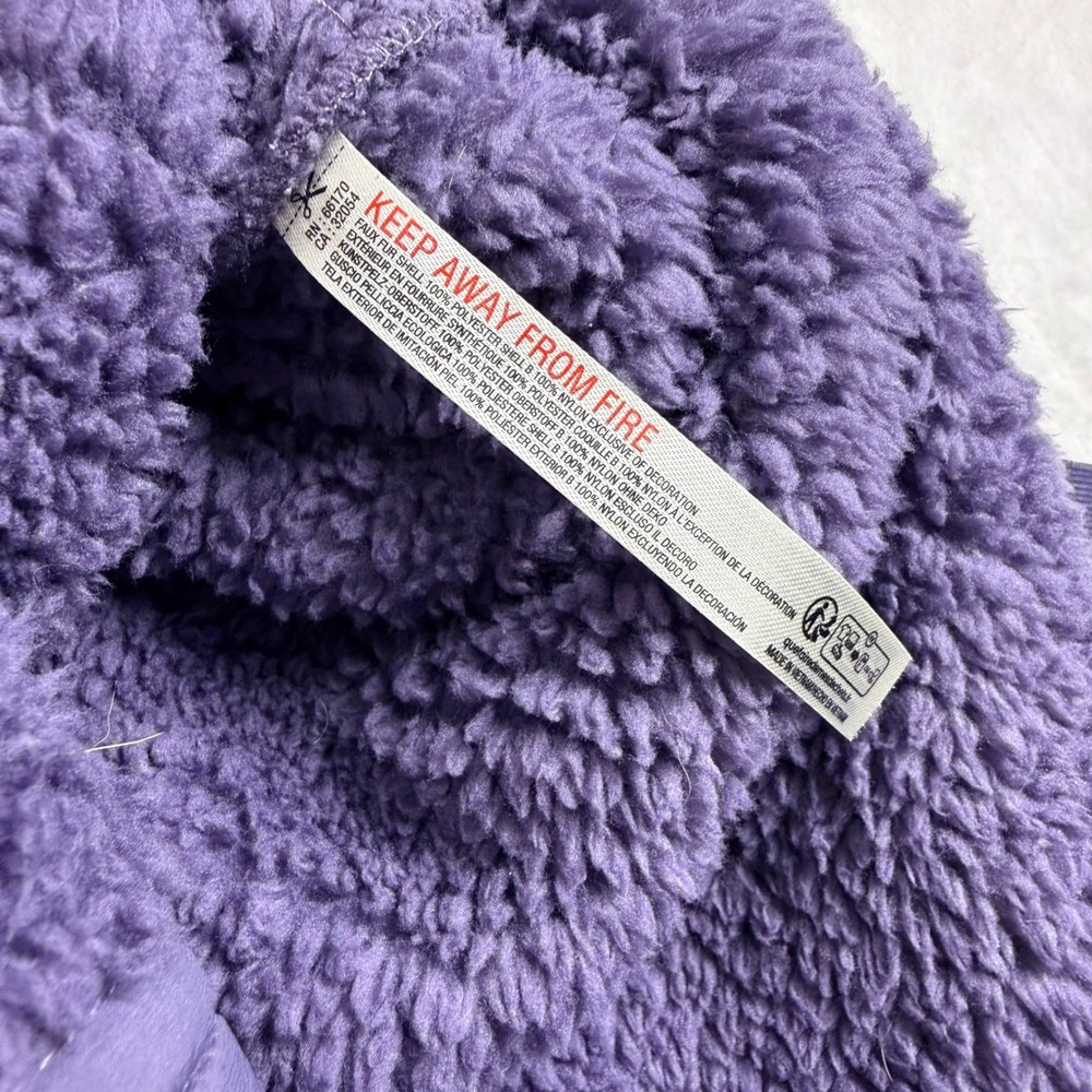 Free People Movement Scout It Out Fleece Sherpa Vest Purple Womens Large - Picture 4 of 9